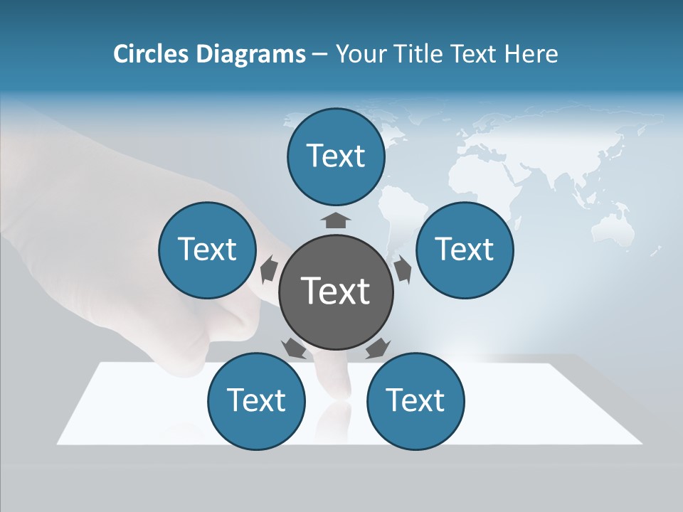Global Finger Daily PowerPoint Template