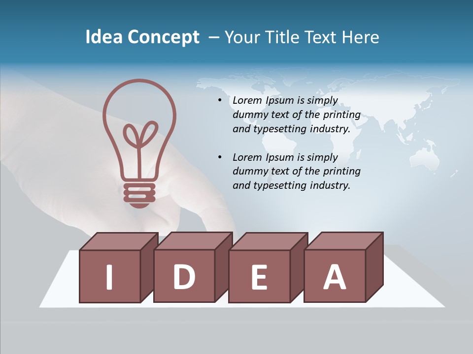 Global Finger Daily PowerPoint Template