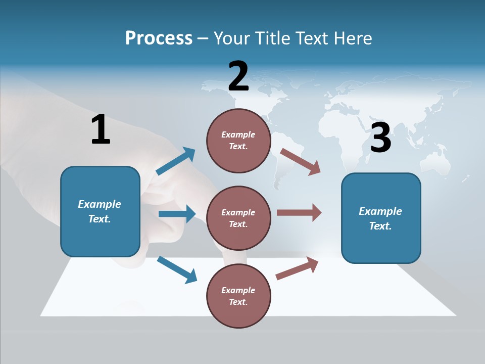 Global Finger Daily PowerPoint Template