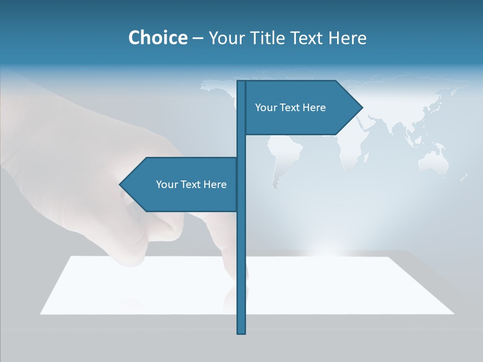 Global Finger Daily PowerPoint Template