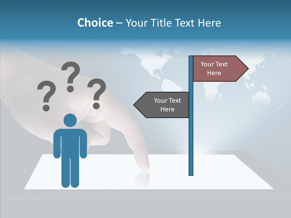 Global Finger Daily PowerPoint Template