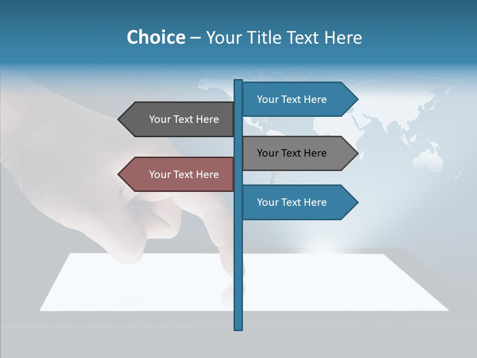 Global Finger Daily PowerPoint Template
