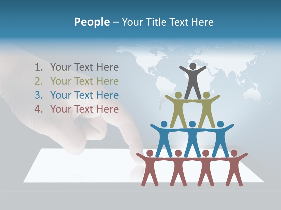 Global Finger Daily PowerPoint Template