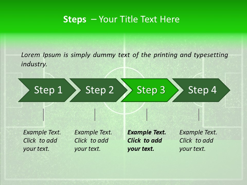 Championship Green Recreation PowerPoint Template