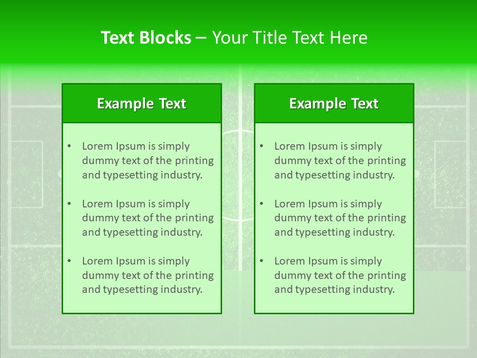 Championship Green Recreation PowerPoint Template