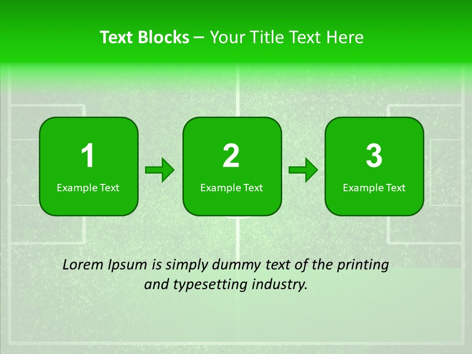 Championship Green Recreation PowerPoint Template