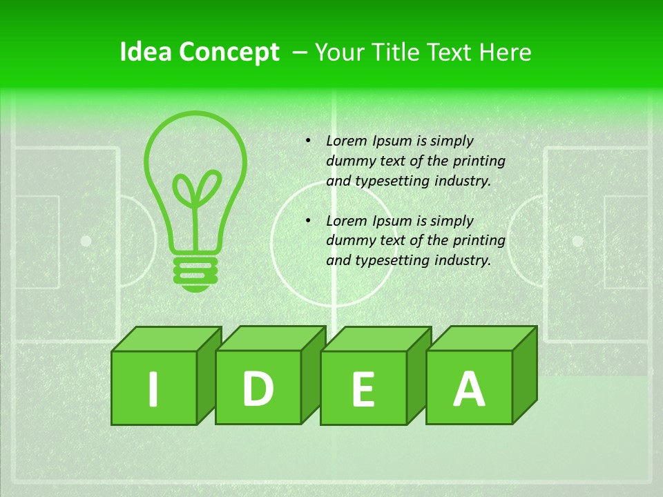 Championship Green Recreation PowerPoint Template