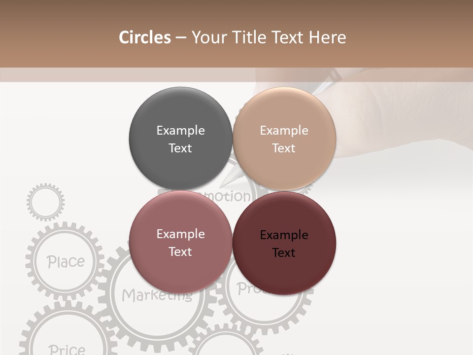 A Person Writing On A Piece Of Paper With A Pen PowerPoint Template