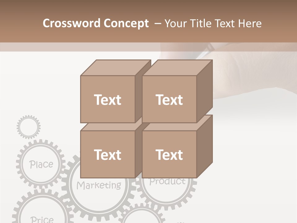 A Person Writing On A Piece Of Paper With A Pen PowerPoint Template