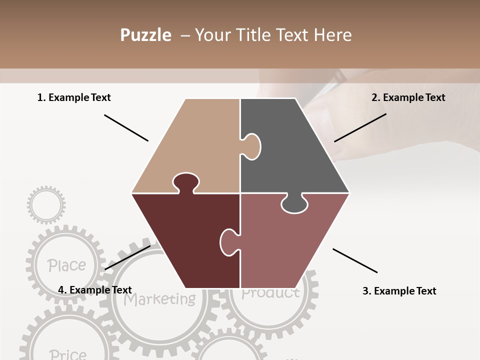 A Person Writing On A Piece Of Paper With A Pen PowerPoint Template