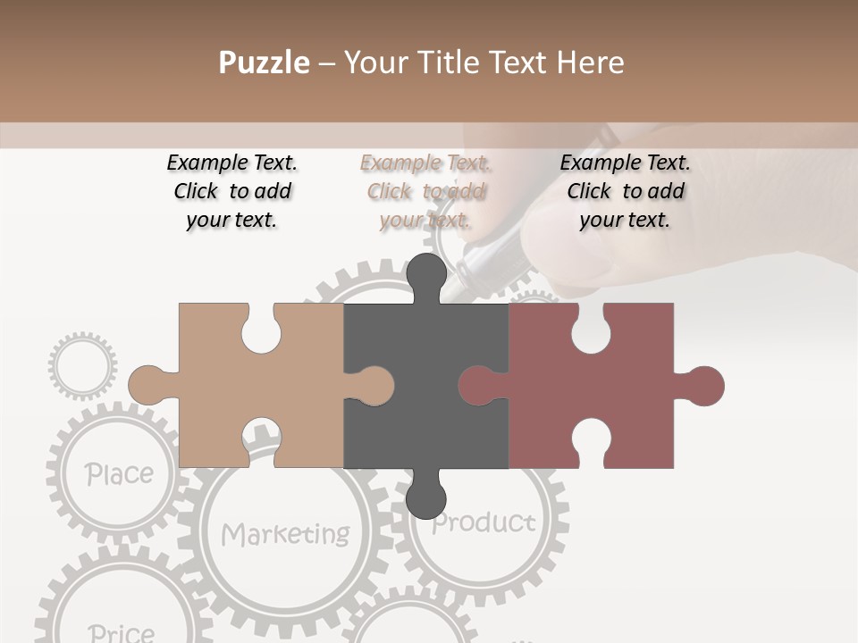 A Person Writing On A Piece Of Paper With A Pen PowerPoint Template