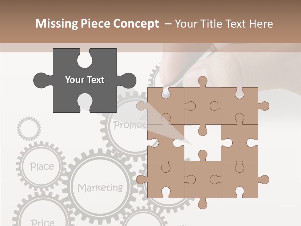 A Person Writing On A Piece Of Paper With A Pen PowerPoint Template