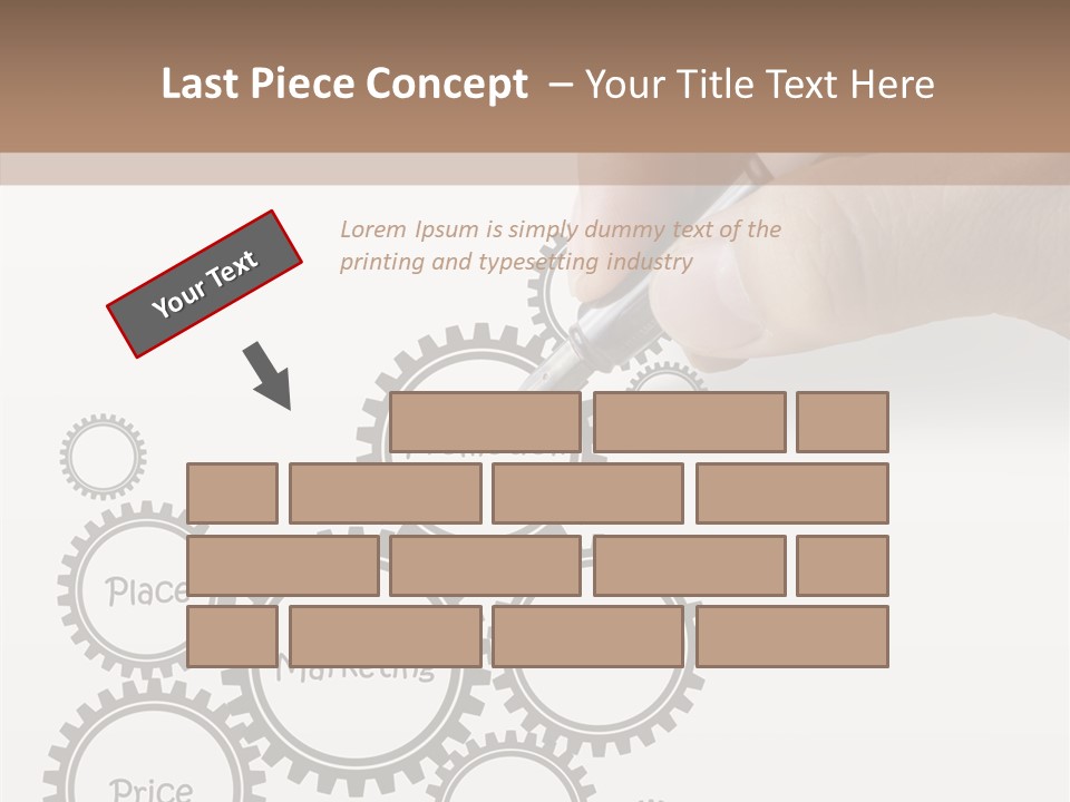 A Person Writing On A Piece Of Paper With A Pen PowerPoint Template