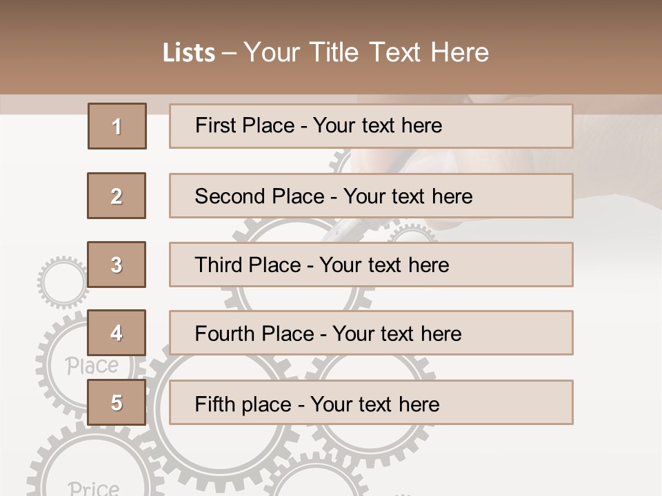 A Person Writing On A Piece Of Paper With A Pen PowerPoint Template