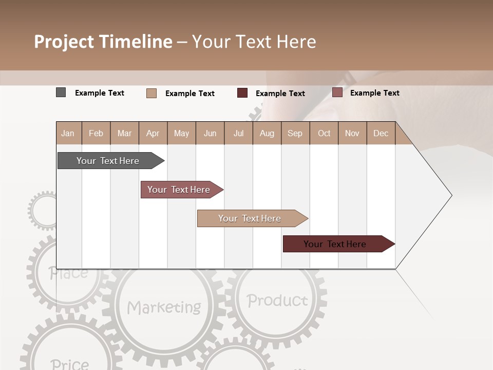 A Person Writing On A Piece Of Paper With A Pen PowerPoint Template