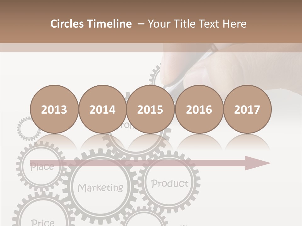 A Person Writing On A Piece Of Paper With A Pen PowerPoint Template