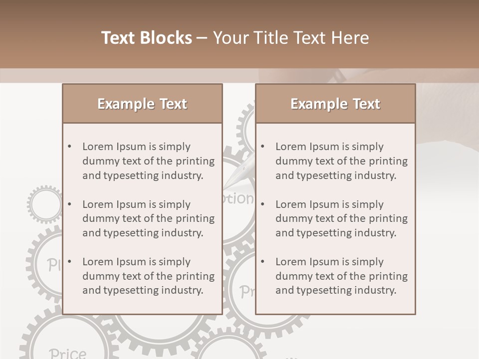 A Person Writing On A Piece Of Paper With A Pen PowerPoint Template