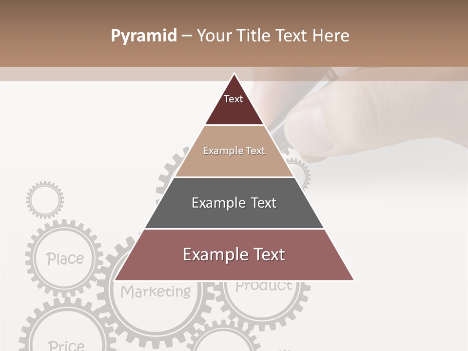 A Person Writing On A Piece Of Paper With A Pen PowerPoint Template