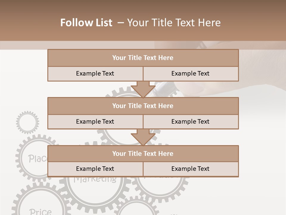 A Person Writing On A Piece Of Paper With A Pen PowerPoint Template