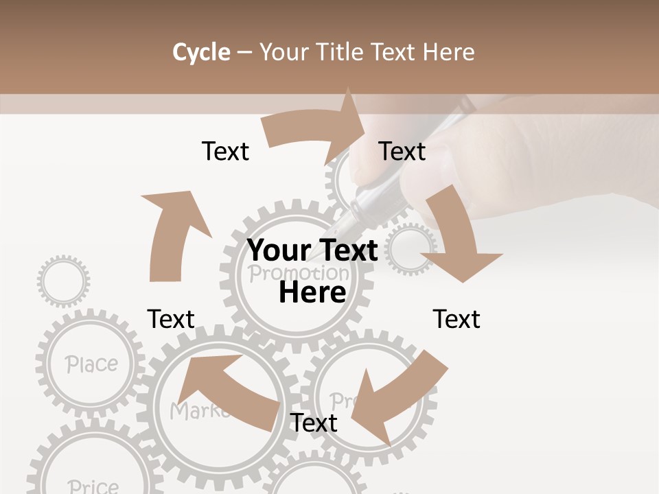 A Person Writing On A Piece Of Paper With A Pen PowerPoint Template