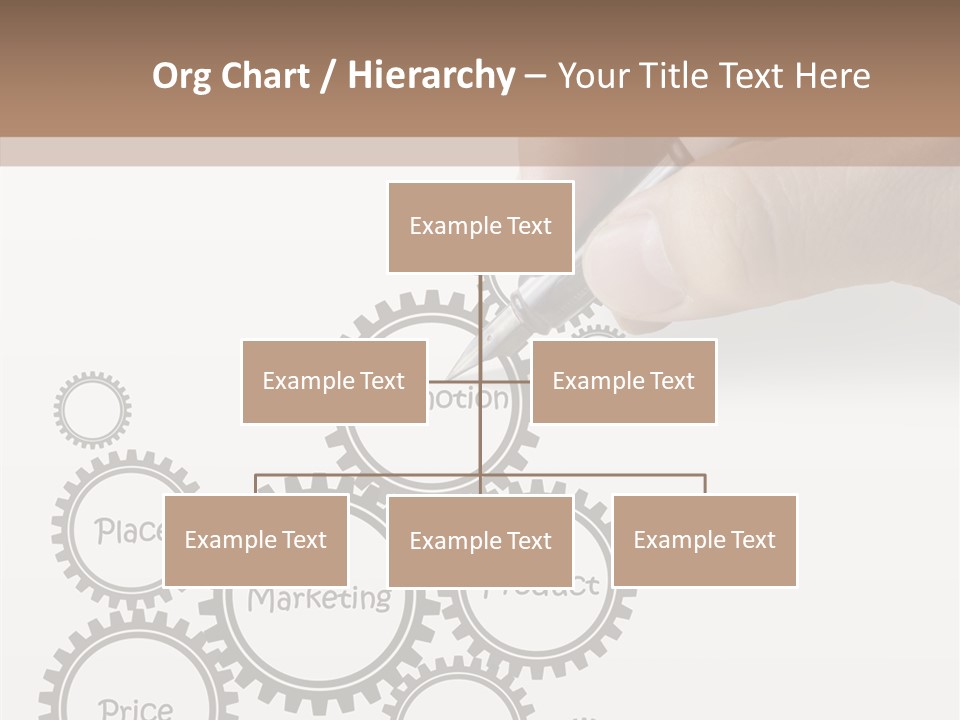 A Person Writing On A Piece Of Paper With A Pen PowerPoint Template