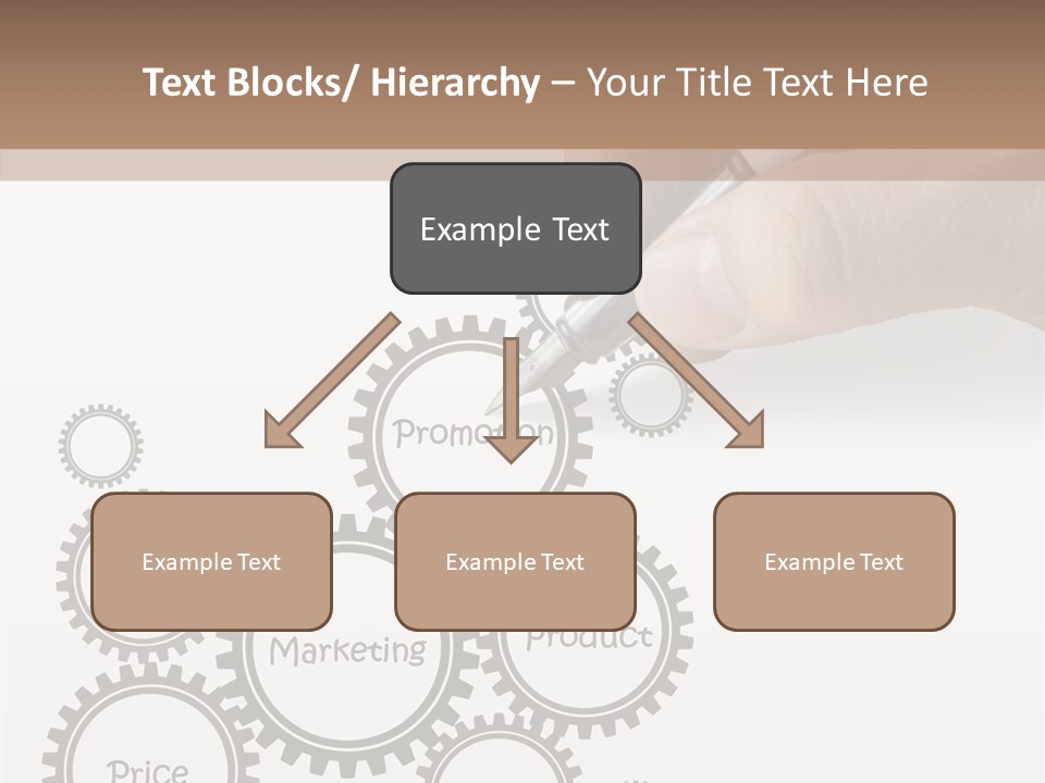 A Person Writing On A Piece Of Paper With A Pen PowerPoint Template