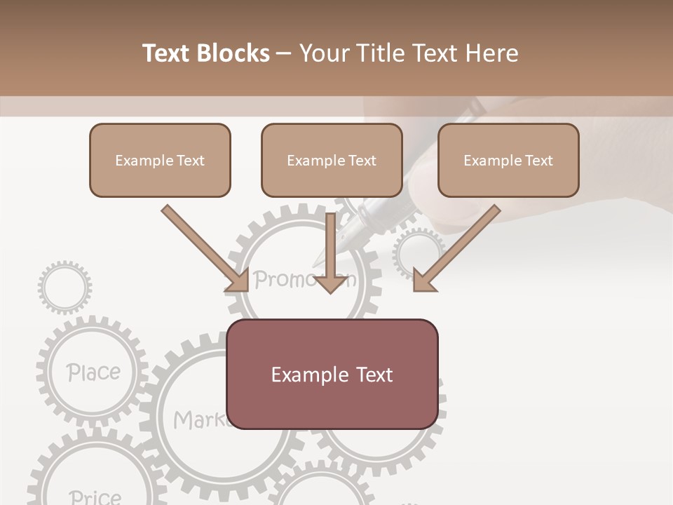 A Person Writing On A Piece Of Paper With A Pen PowerPoint Template