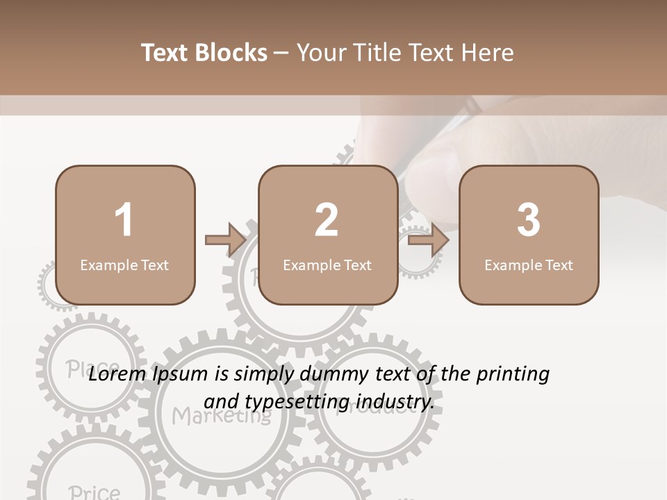 A Person Writing On A Piece Of Paper With A Pen PowerPoint Template