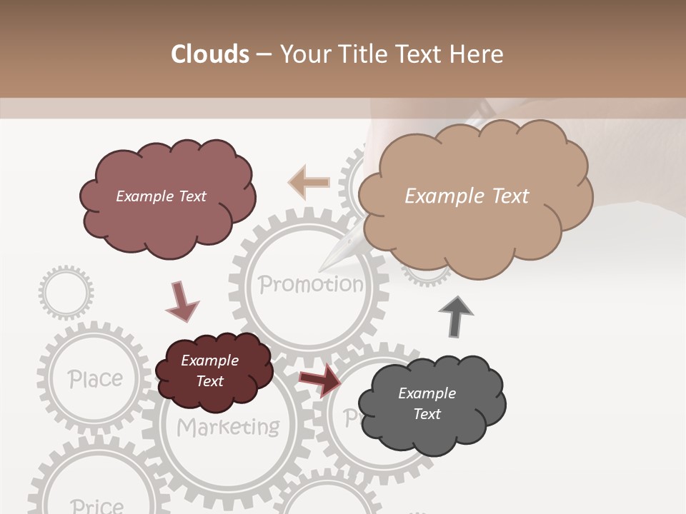 A Person Writing On A Piece Of Paper With A Pen PowerPoint Template