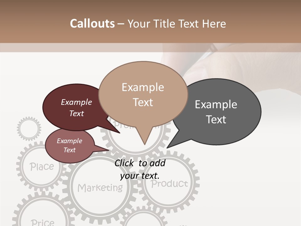 A Person Writing On A Piece Of Paper With A Pen PowerPoint Template