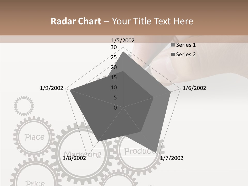 A Person Writing On A Piece Of Paper With A Pen PowerPoint Template