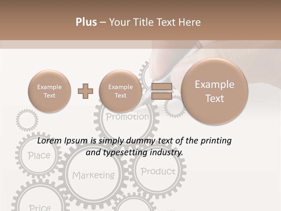 A Person Writing On A Piece Of Paper With A Pen PowerPoint Template