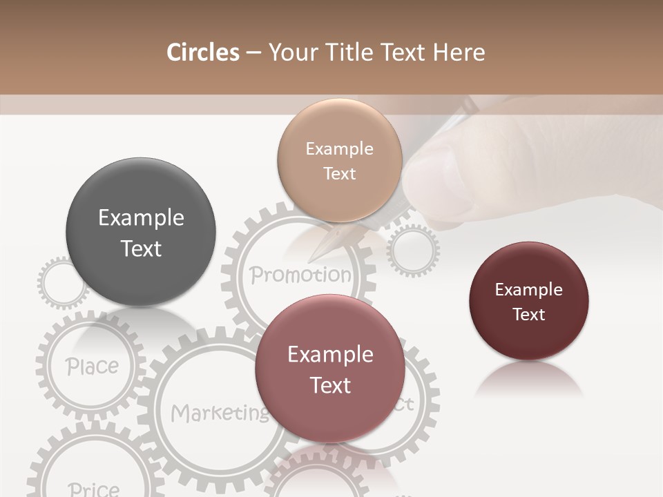 A Person Writing On A Piece Of Paper With A Pen PowerPoint Template