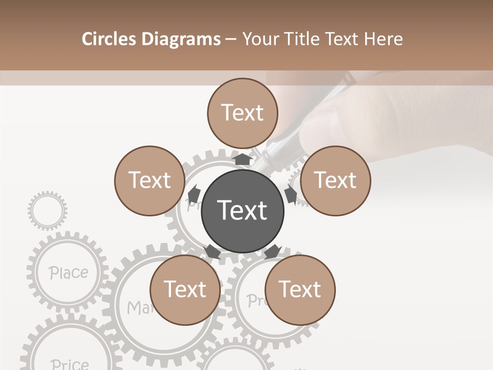 A Person Writing On A Piece Of Paper With A Pen PowerPoint Template