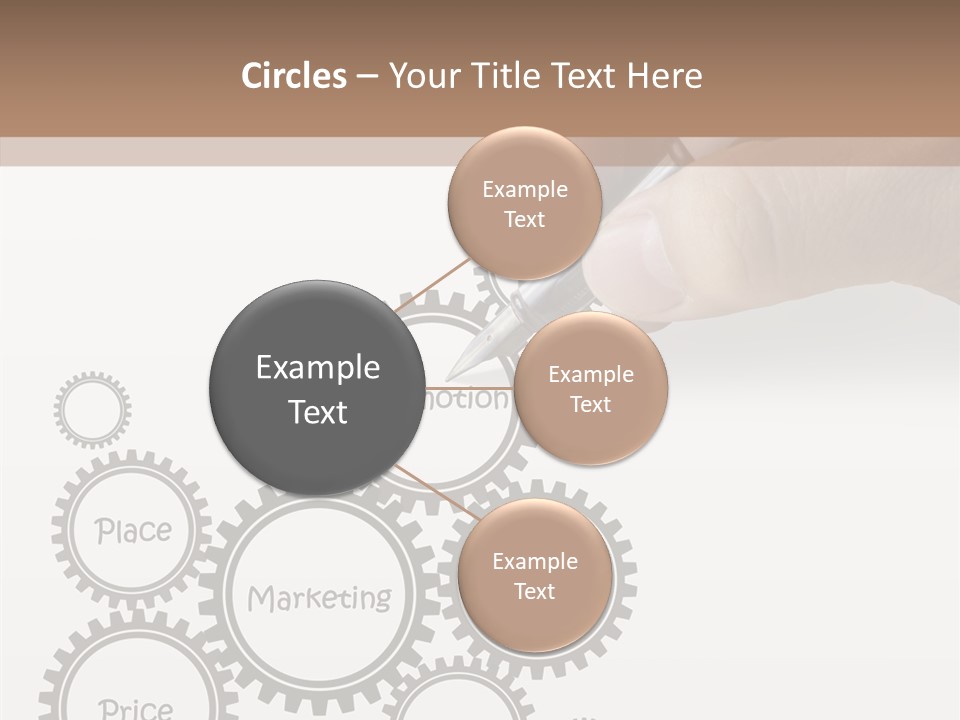 A Person Writing On A Piece Of Paper With A Pen PowerPoint Template