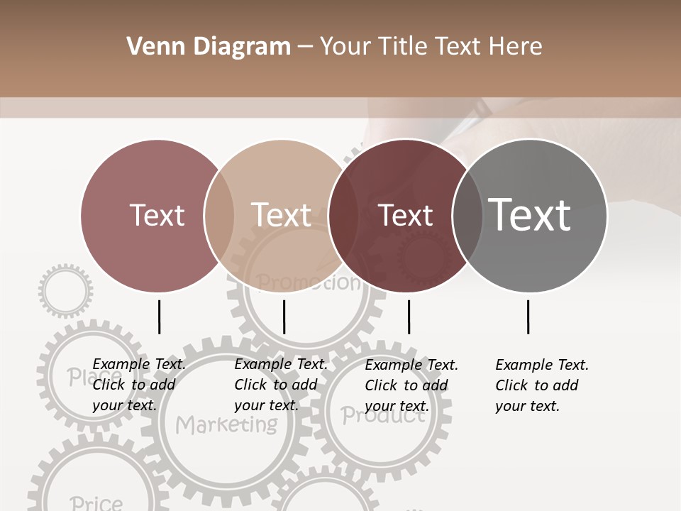 A Person Writing On A Piece Of Paper With A Pen PowerPoint Template