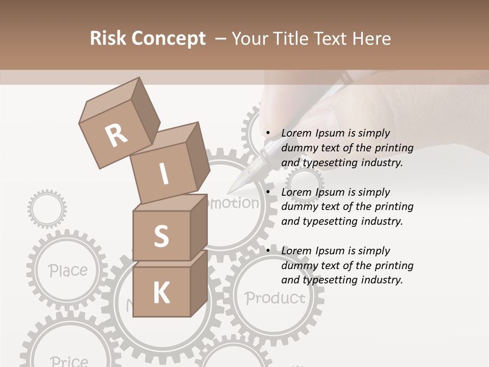 A Person Writing On A Piece Of Paper With A Pen PowerPoint Template