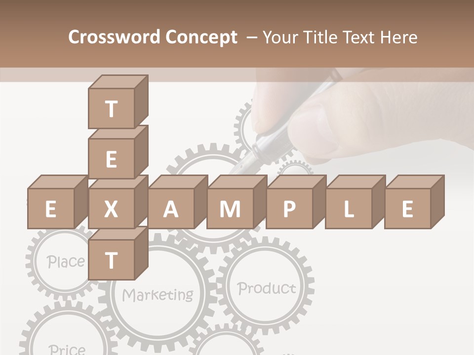 A Person Writing On A Piece Of Paper With A Pen PowerPoint Template