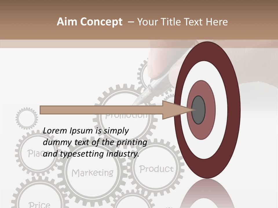 A Person Writing On A Piece Of Paper With A Pen PowerPoint Template