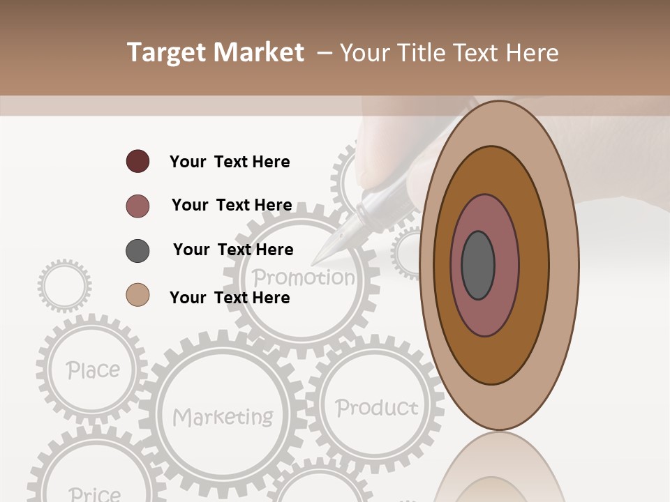 A Person Writing On A Piece Of Paper With A Pen PowerPoint Template