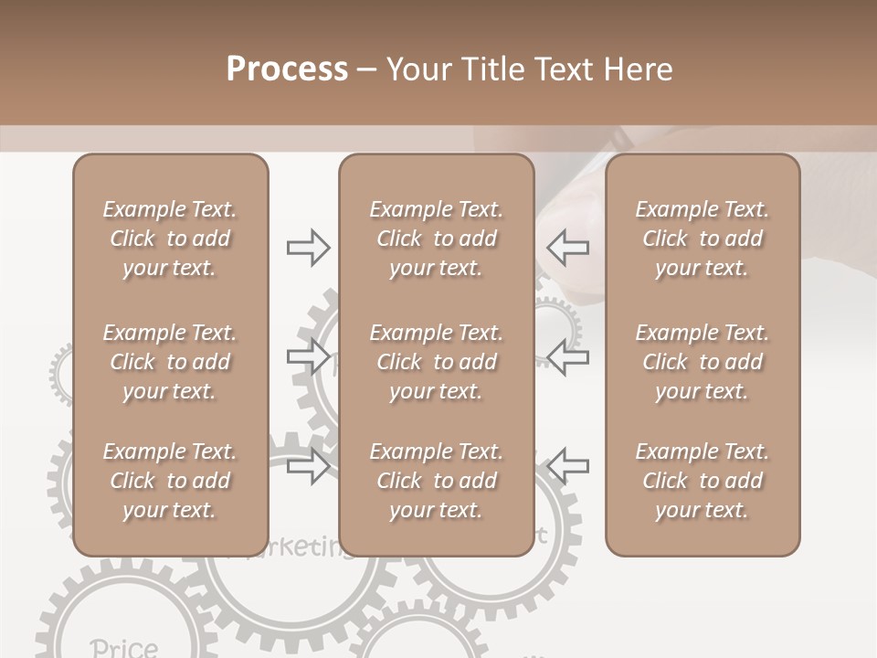A Person Writing On A Piece Of Paper With A Pen PowerPoint Template