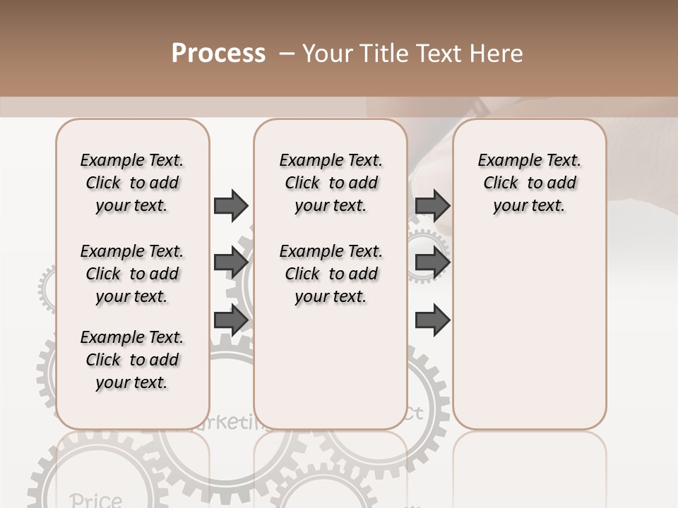 A Person Writing On A Piece Of Paper With A Pen PowerPoint Template
