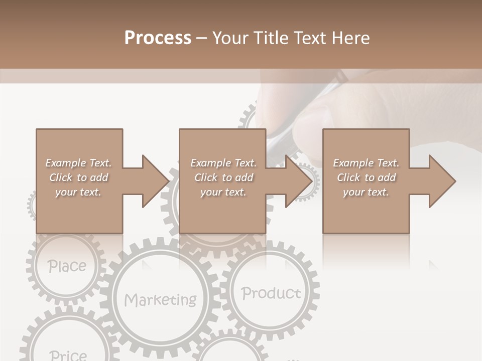 A Person Writing On A Piece Of Paper With A Pen PowerPoint Template
