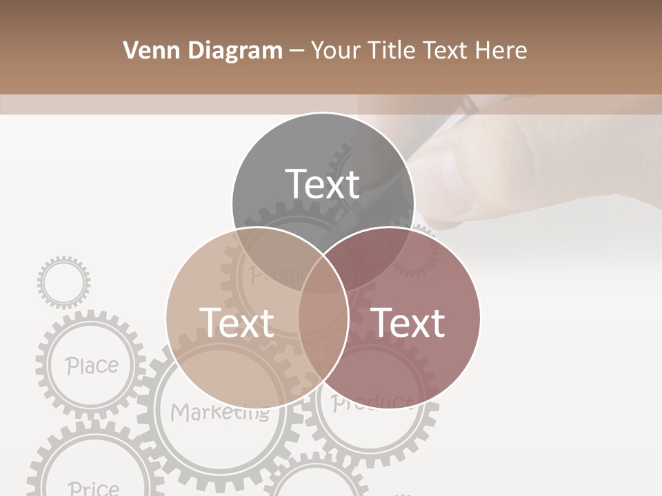 A Person Writing On A Piece Of Paper With A Pen PowerPoint Template