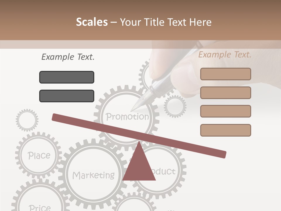 A Person Writing On A Piece Of Paper With A Pen PowerPoint Template