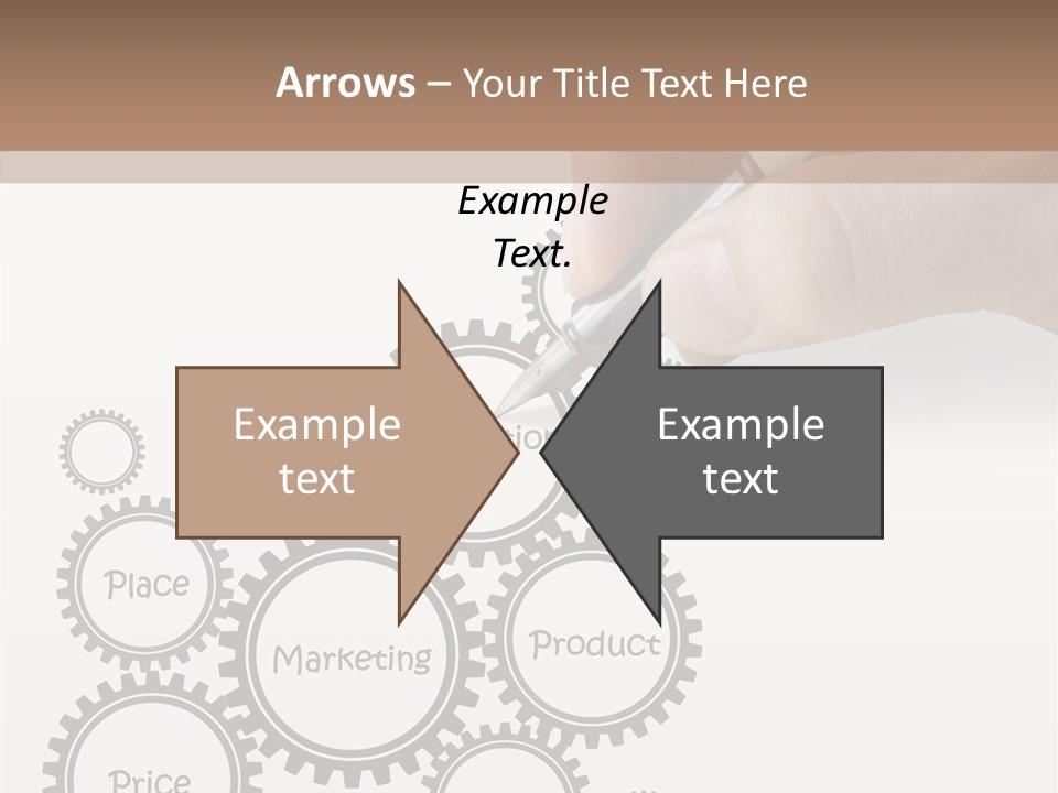 A Person Writing On A Piece Of Paper With A Pen PowerPoint Template