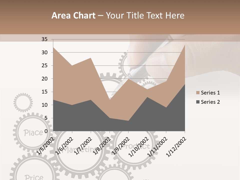 A Person Writing On A Piece Of Paper With A Pen PowerPoint Template