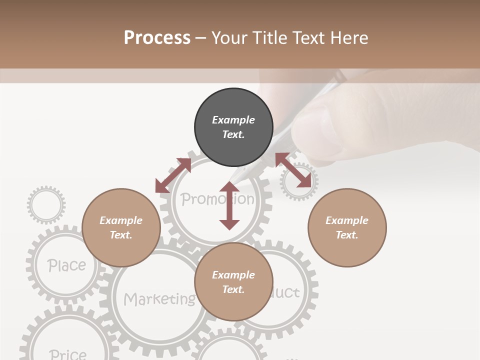 A Person Writing On A Piece Of Paper With A Pen PowerPoint Template
