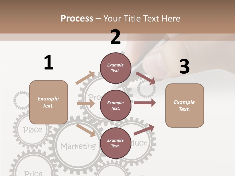 A Person Writing On A Piece Of Paper With A Pen PowerPoint Template