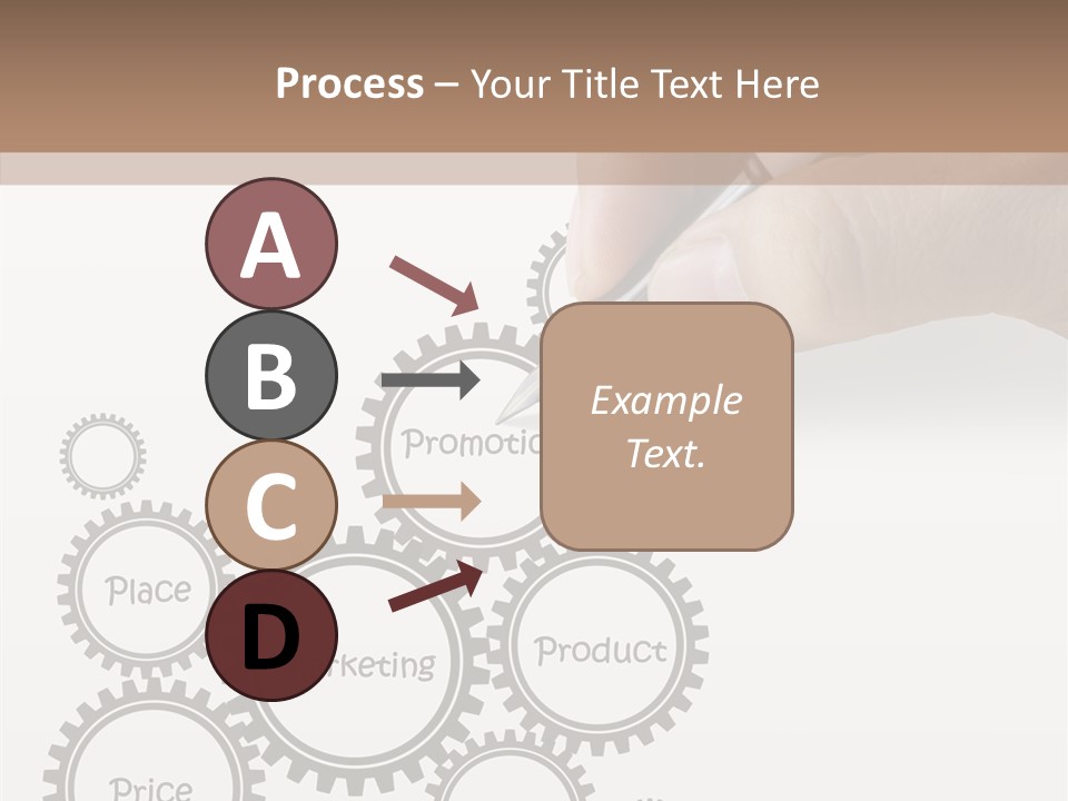 A Person Writing On A Piece Of Paper With A Pen PowerPoint Template